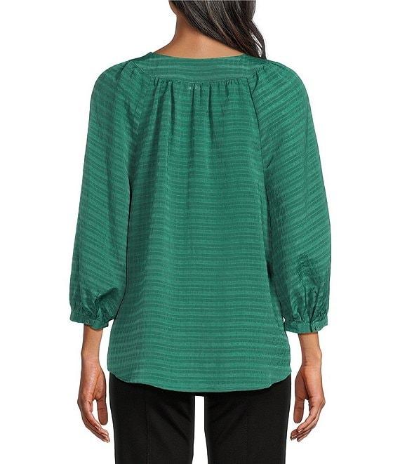 Slim Factor By Investments Sloane V-Neck 3/4 Sleeve Top Product Image