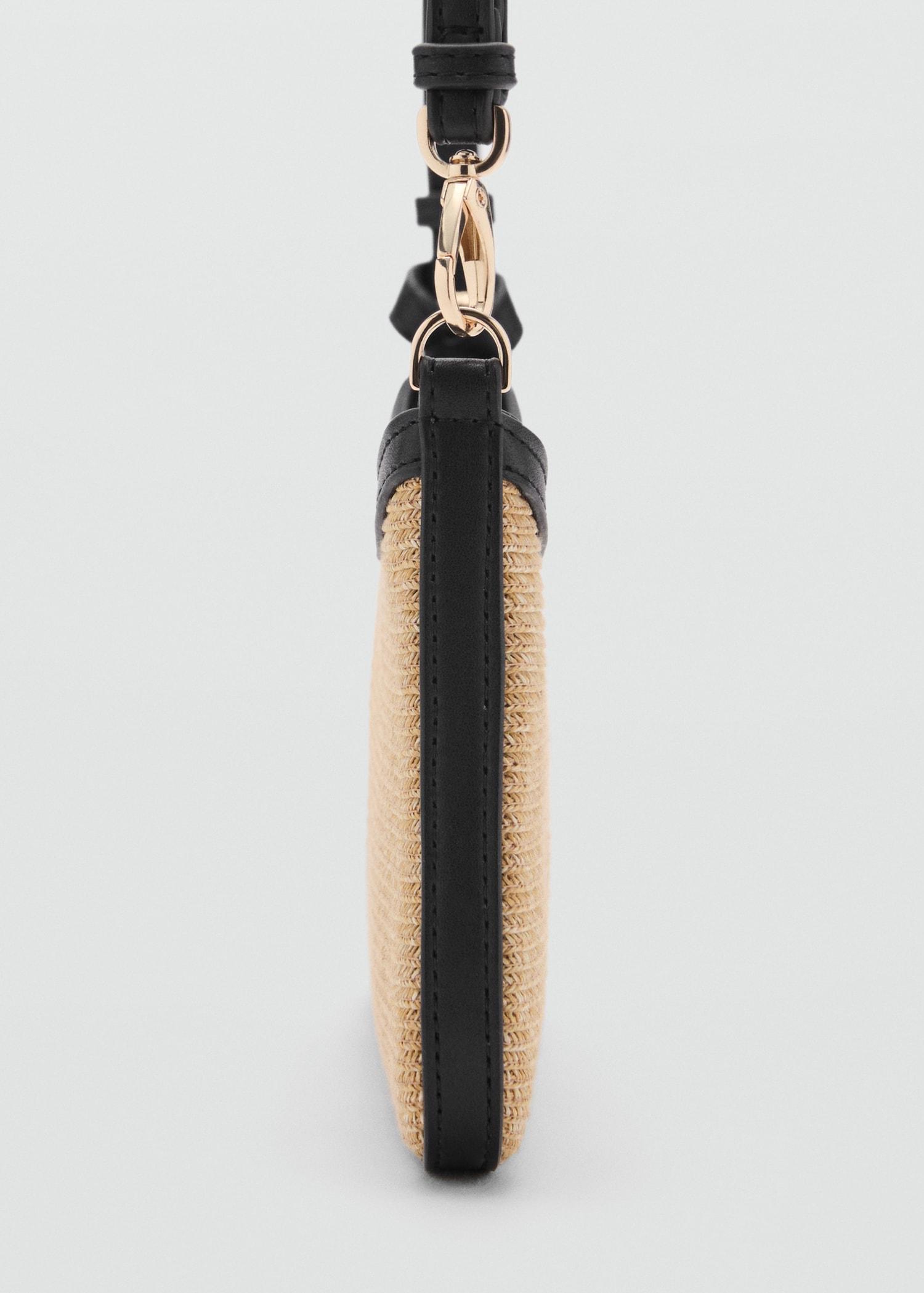 Natural fibre shoulder bag - Women | MANGO USA Product Image