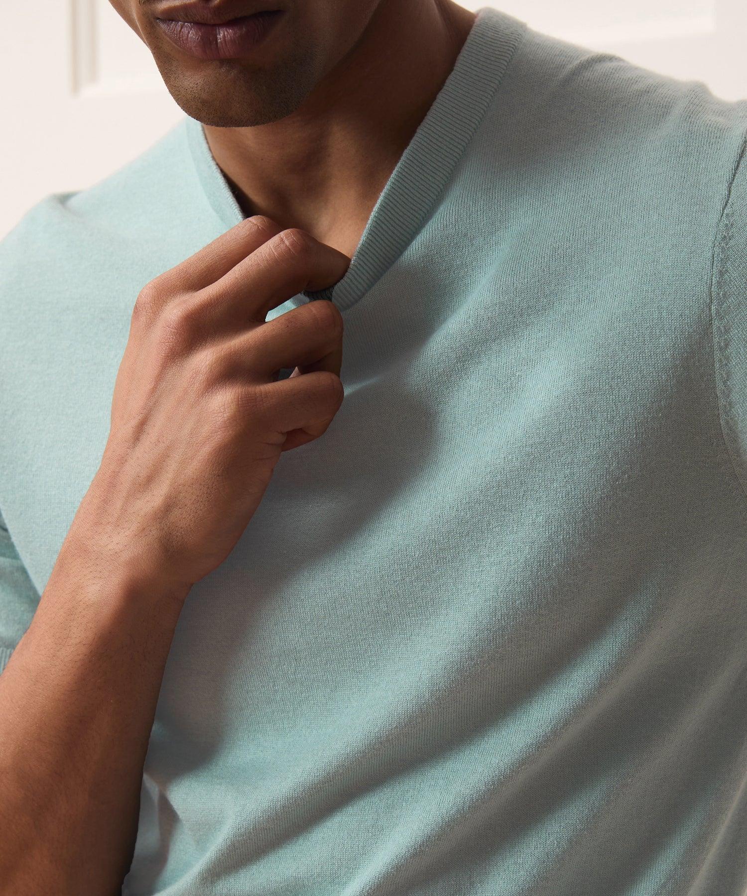 Silk-Cashmere Sweater Tee Product Image