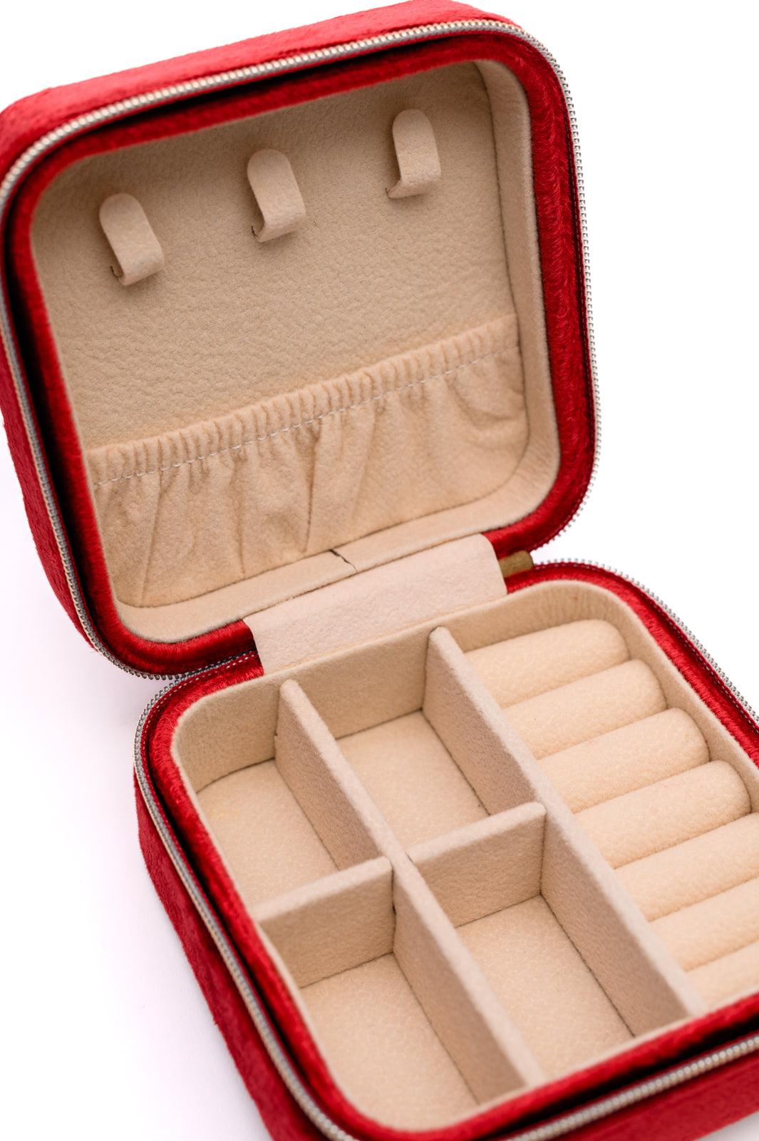 Kept and Carried Velvet Jewelry Box in Red (Online Exclusive) Product Image