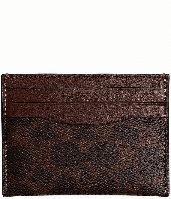 COACH Men's Signature Flat Card Case Product Image