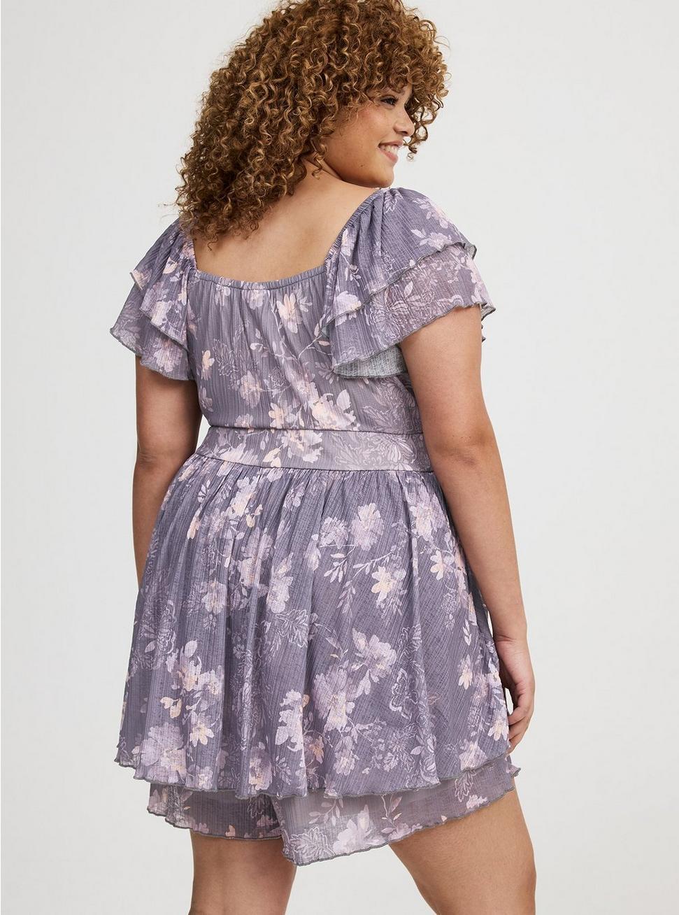 Double Flutter Sleeve Romper Product Image