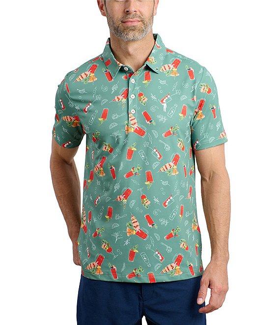William Murray Short Sleeve Printed Polo Shirt Product Image