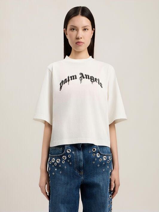 Curved Logo Boxy T-Shirt Product Image