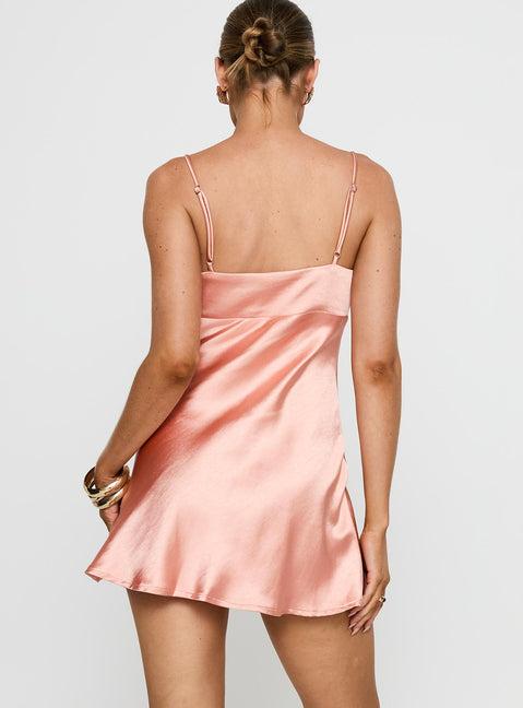 Fiery Feelings Mini Dress Pink Product Image