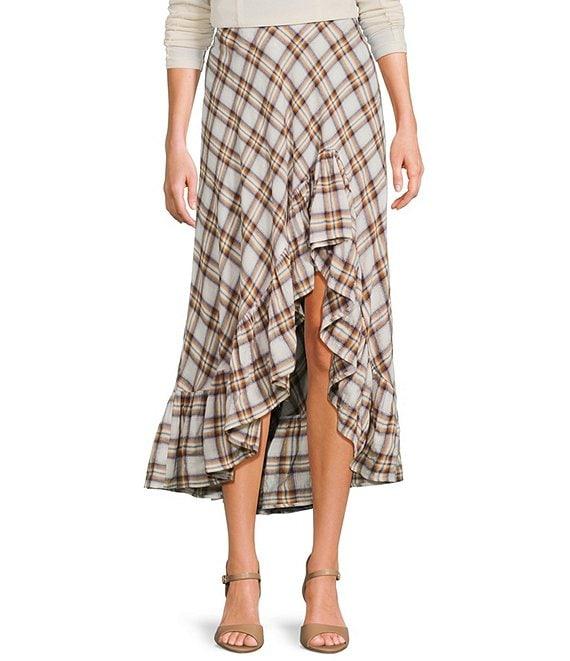 C&V Chelsea & Violet Asymmetric Ruffle Skirt Product Image