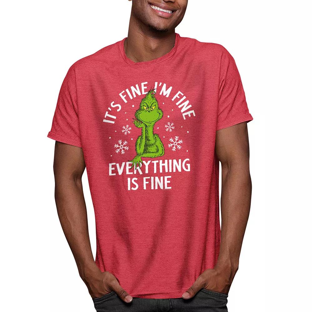 Men's Dr. Seuss The Grinch Its Fine Tee,  Product Image