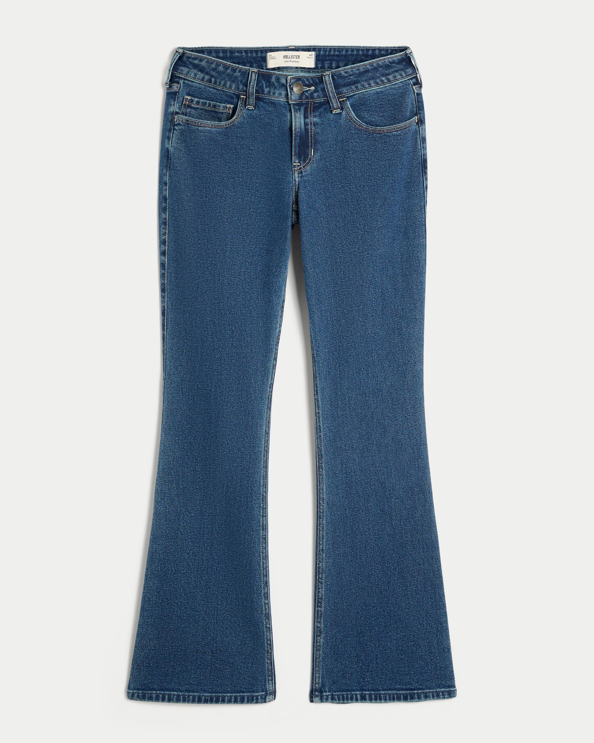 Low-Rise Medium Wash Boot Jeans Product Image
