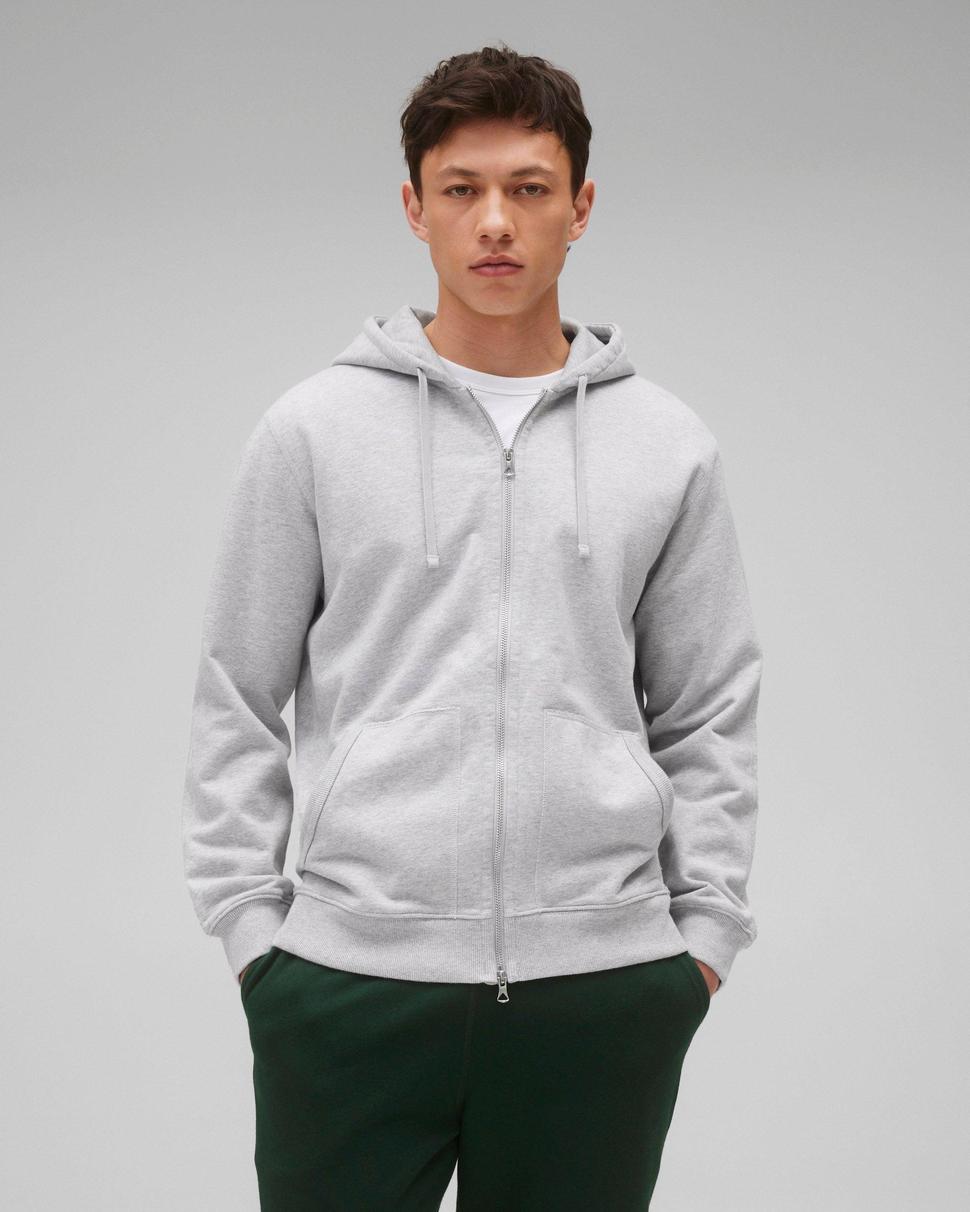 Midweight Terry Classic Full Zip Hoodie - Vault Male Product Image