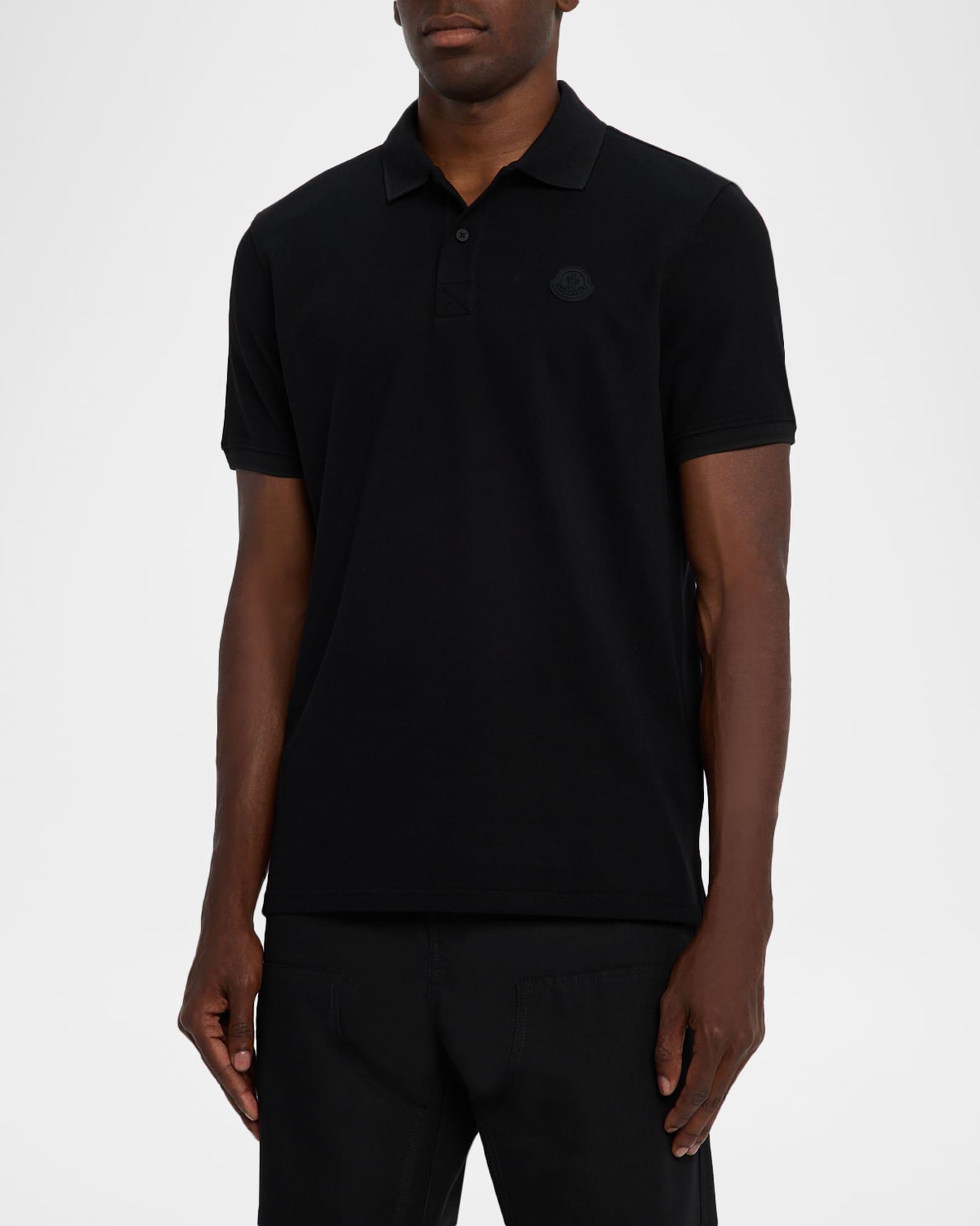 Men's Cotton Tonal Logo Polo Shirt Product Image