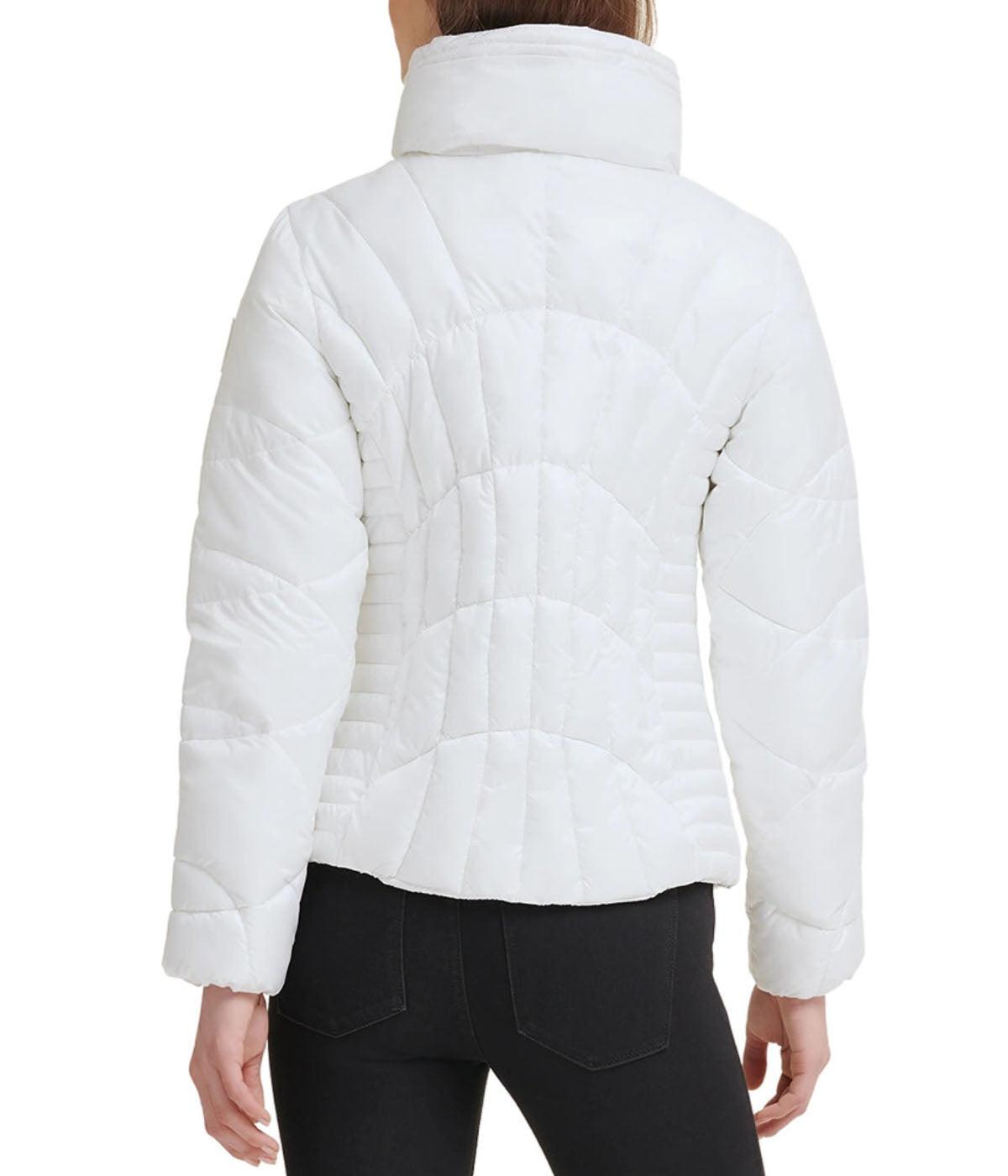 Quilted Puffer Jacket Cream Product Image