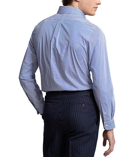 Polo Ralph Lauren Classic-Fit Stretch Stripe Poplin Long Sleeve Woven Shirt Product Image