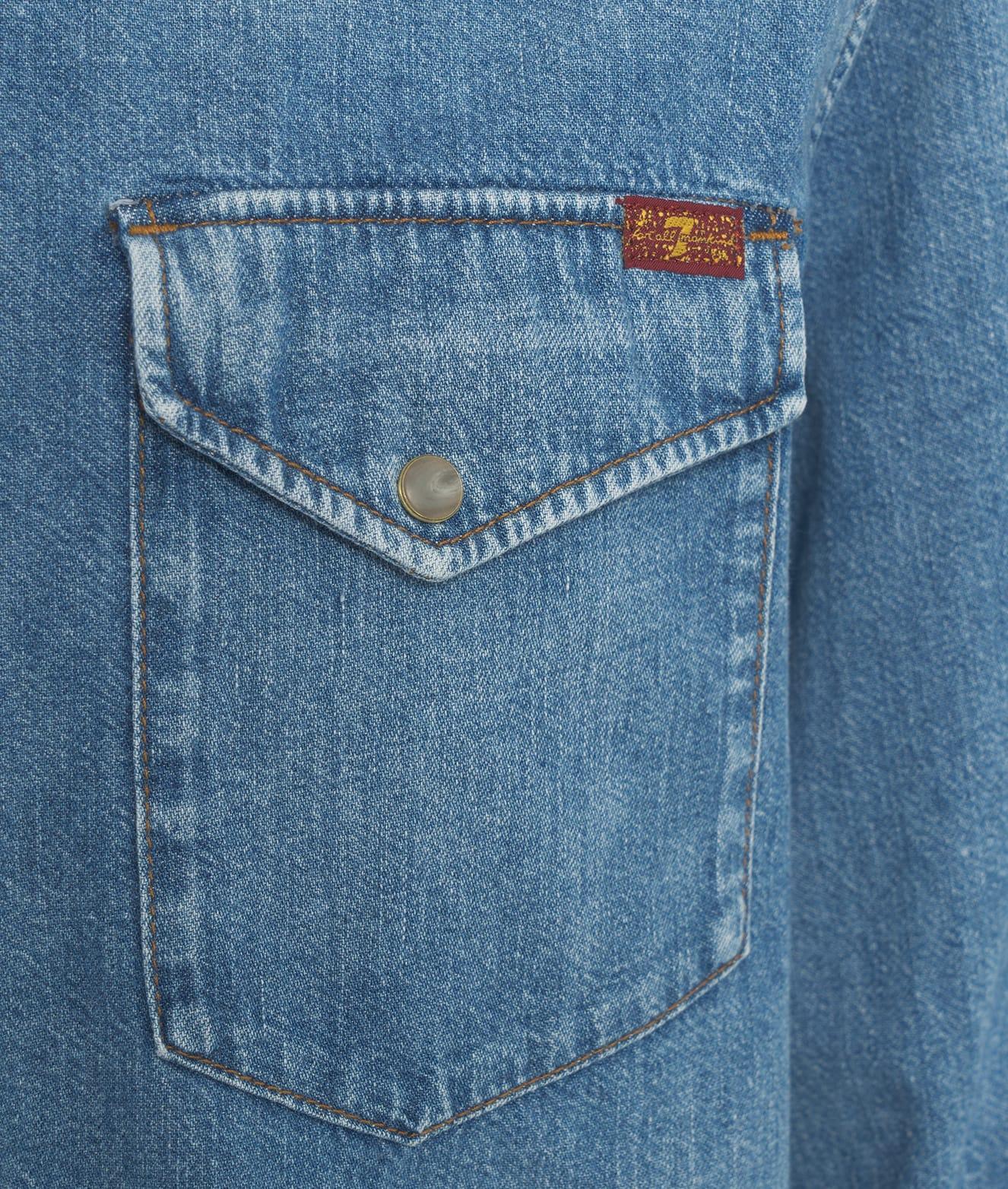 Denim western shirt Product Image