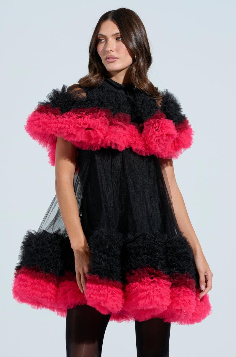 ONLY ME OMBRE TULLE MINI DRESS Product Image