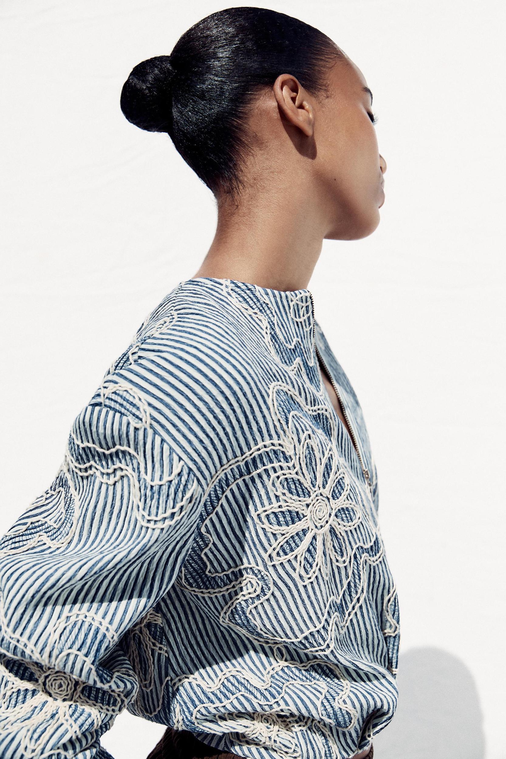 TEXTURED BOMBER JACKET Product Image