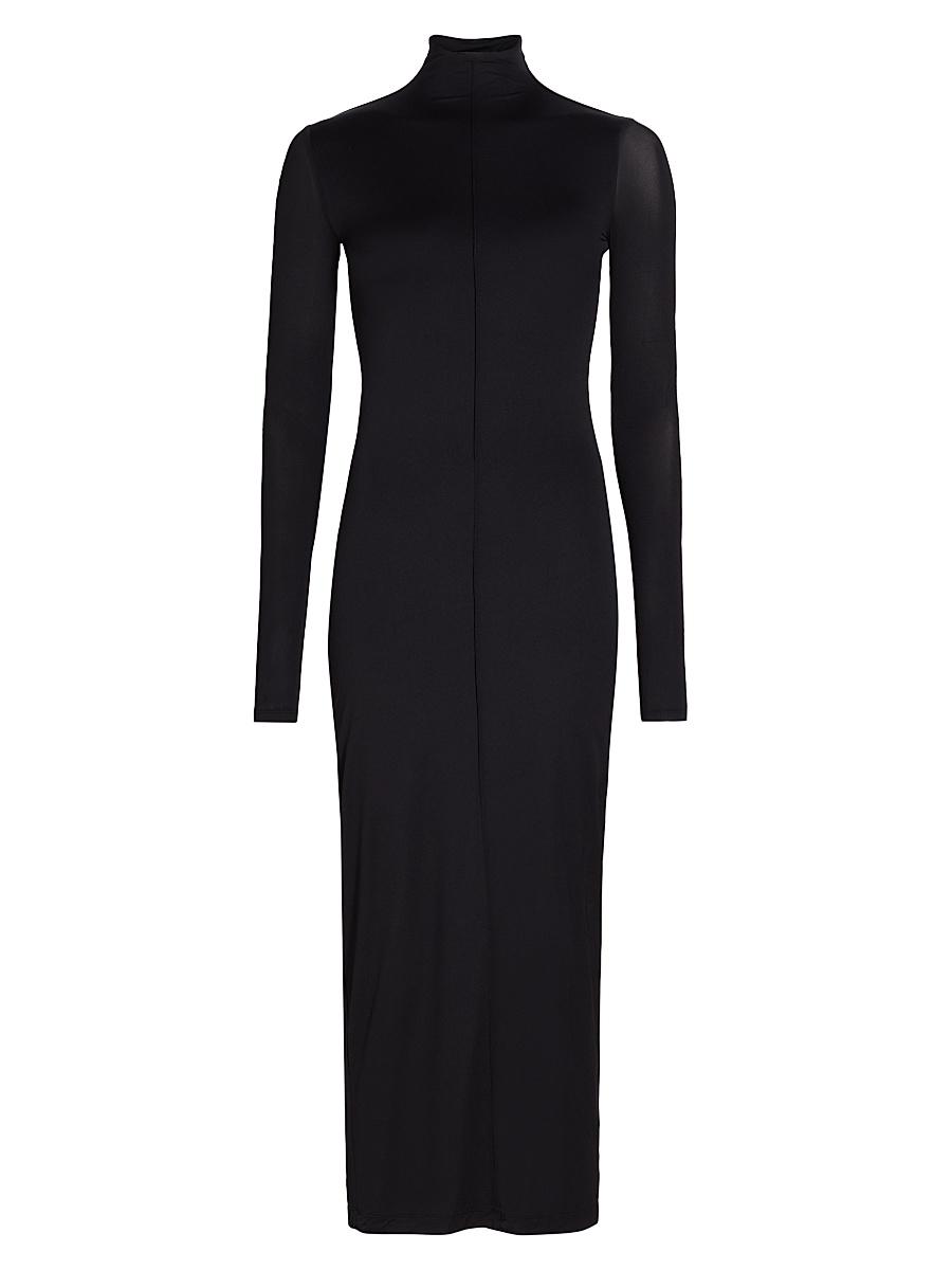 Womens RHW Mock-Turtleneck Maxi Dress Product Image