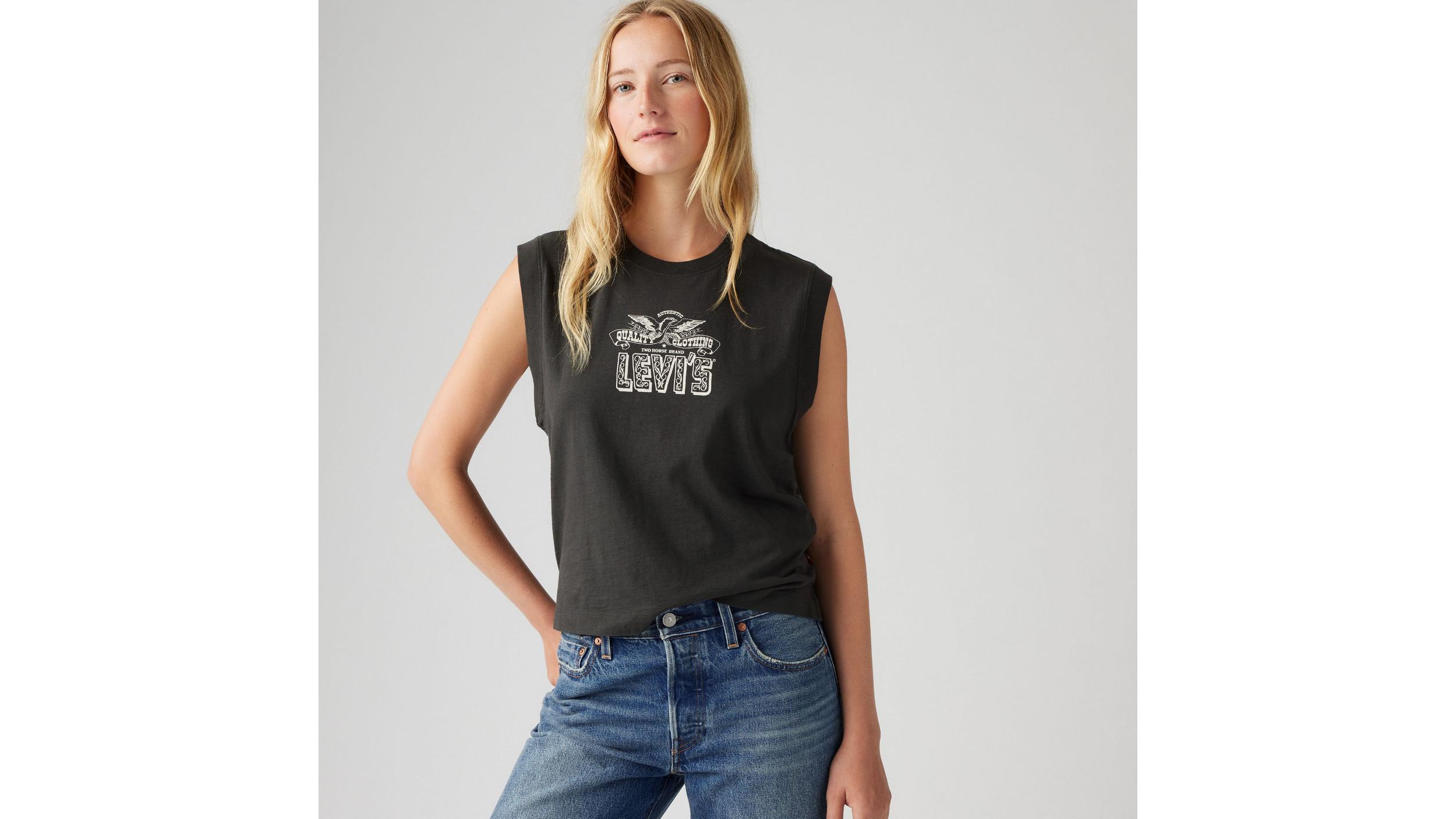 Graphic Boxy Tank Top Product Image