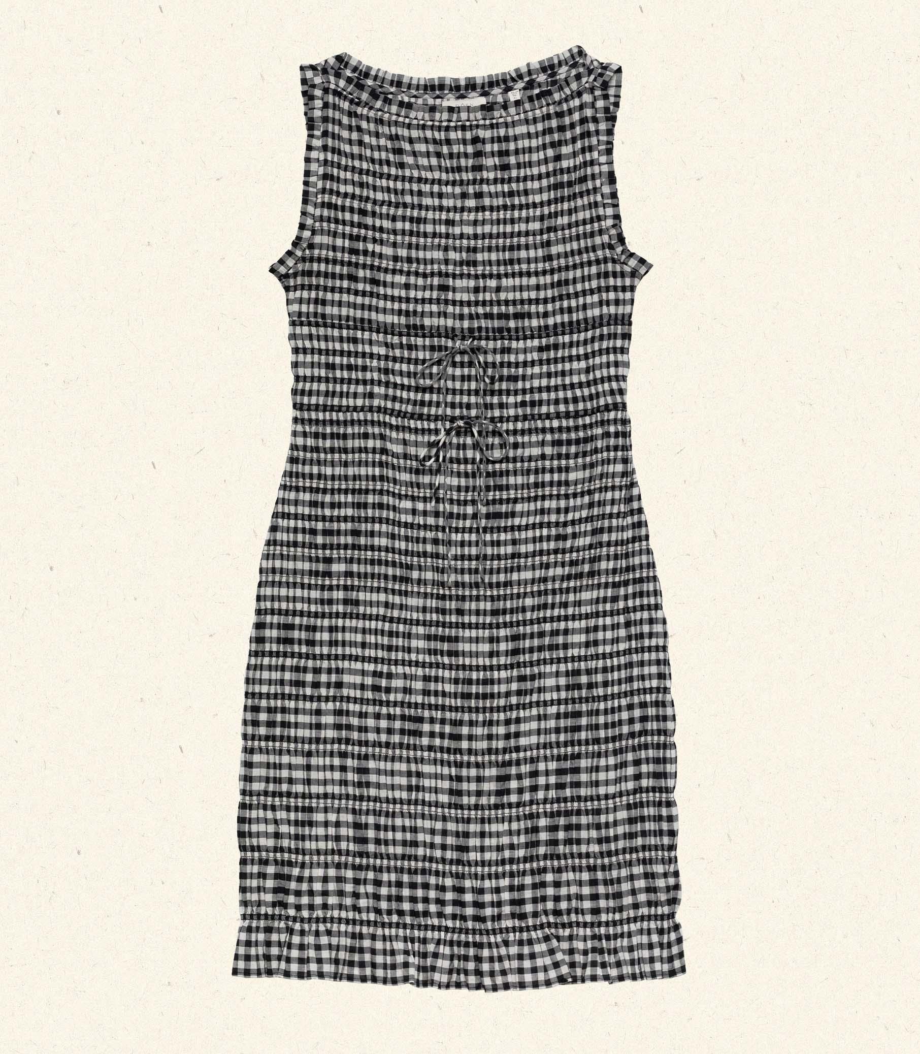 ROSELLA DRESS -- NOIR GRETA GINGHAM Product Image