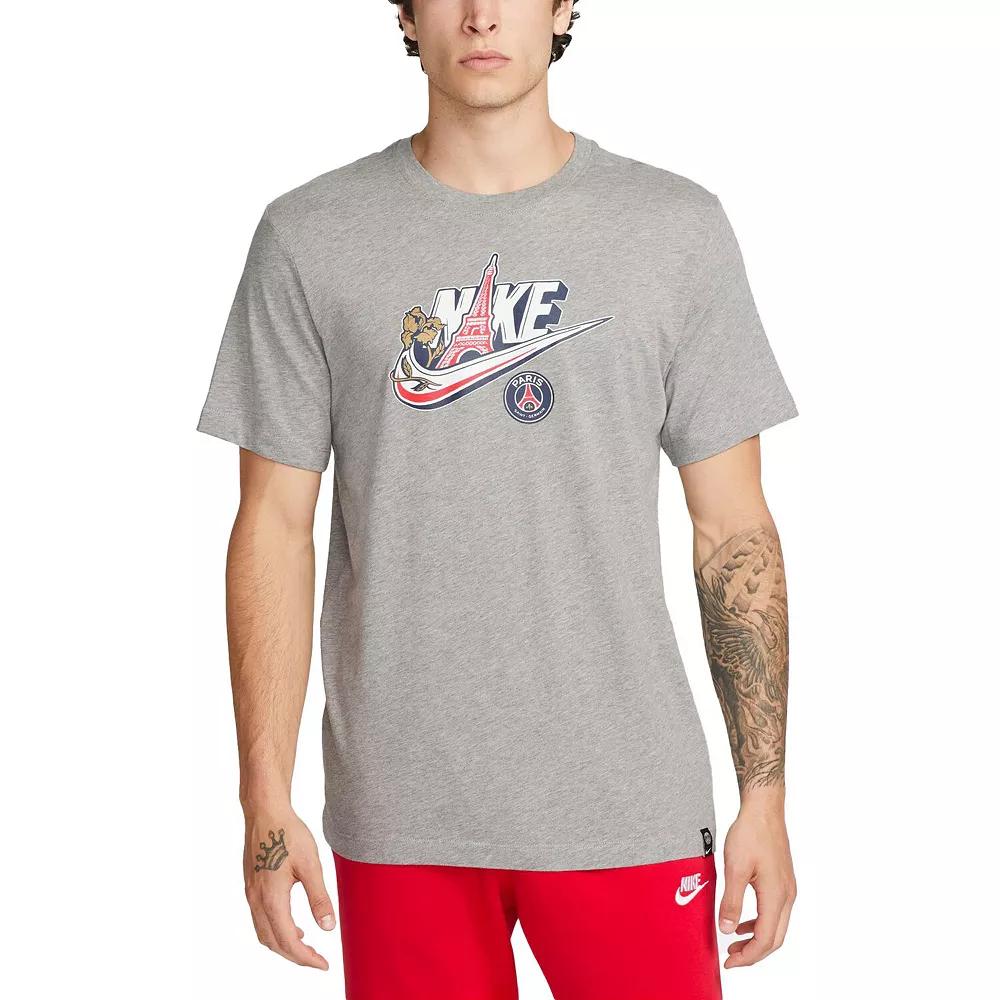 Men's Nike Heather Gray Paris Saint-Germain Futura T-Shirt,  Product Image