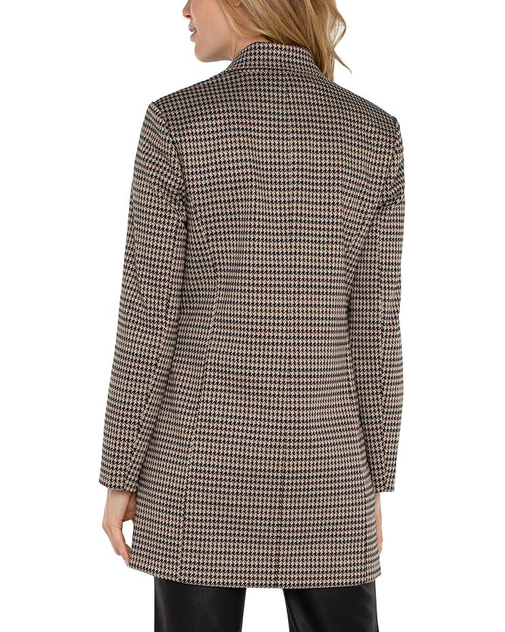 Women's Liverpool Los Angeles Double Breasted Longline Blazer Houndstooth Knit Product Image