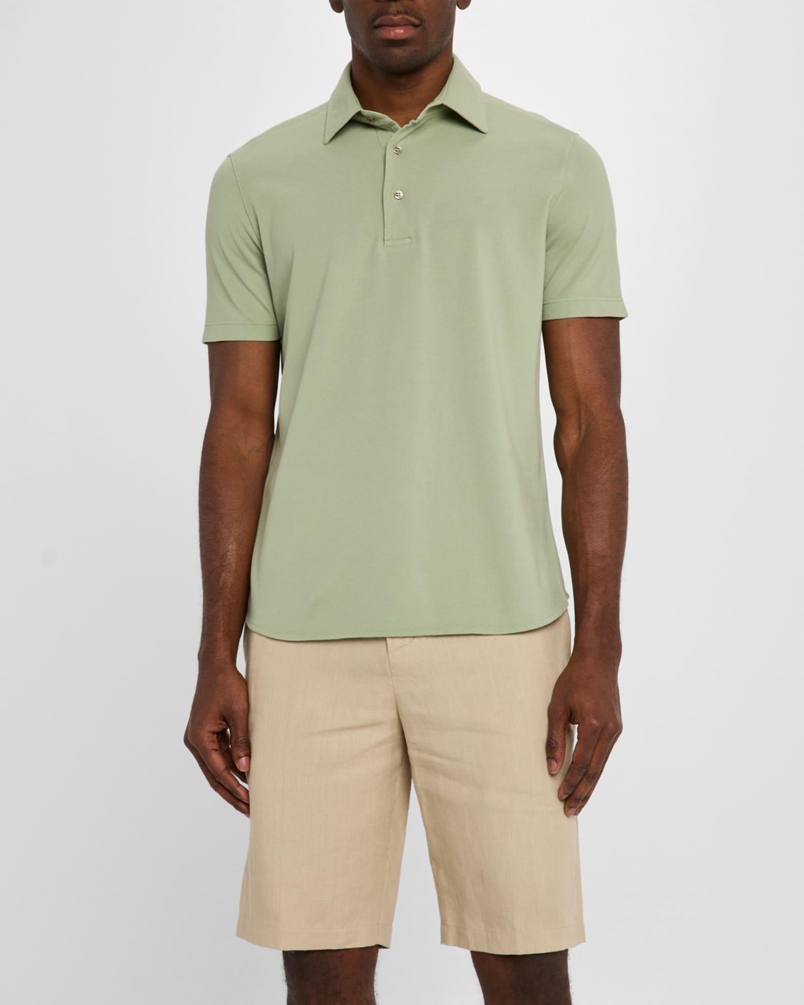 Men's Cotton Pique Polo Shirt Product Image