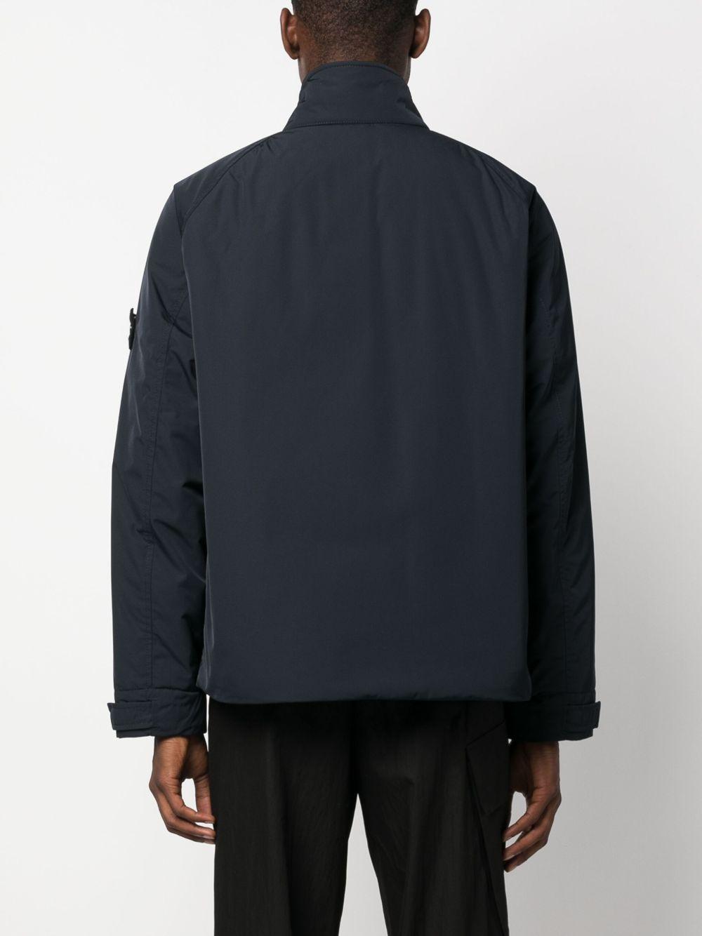 Compass-motif zip-up windbreaker Product Image