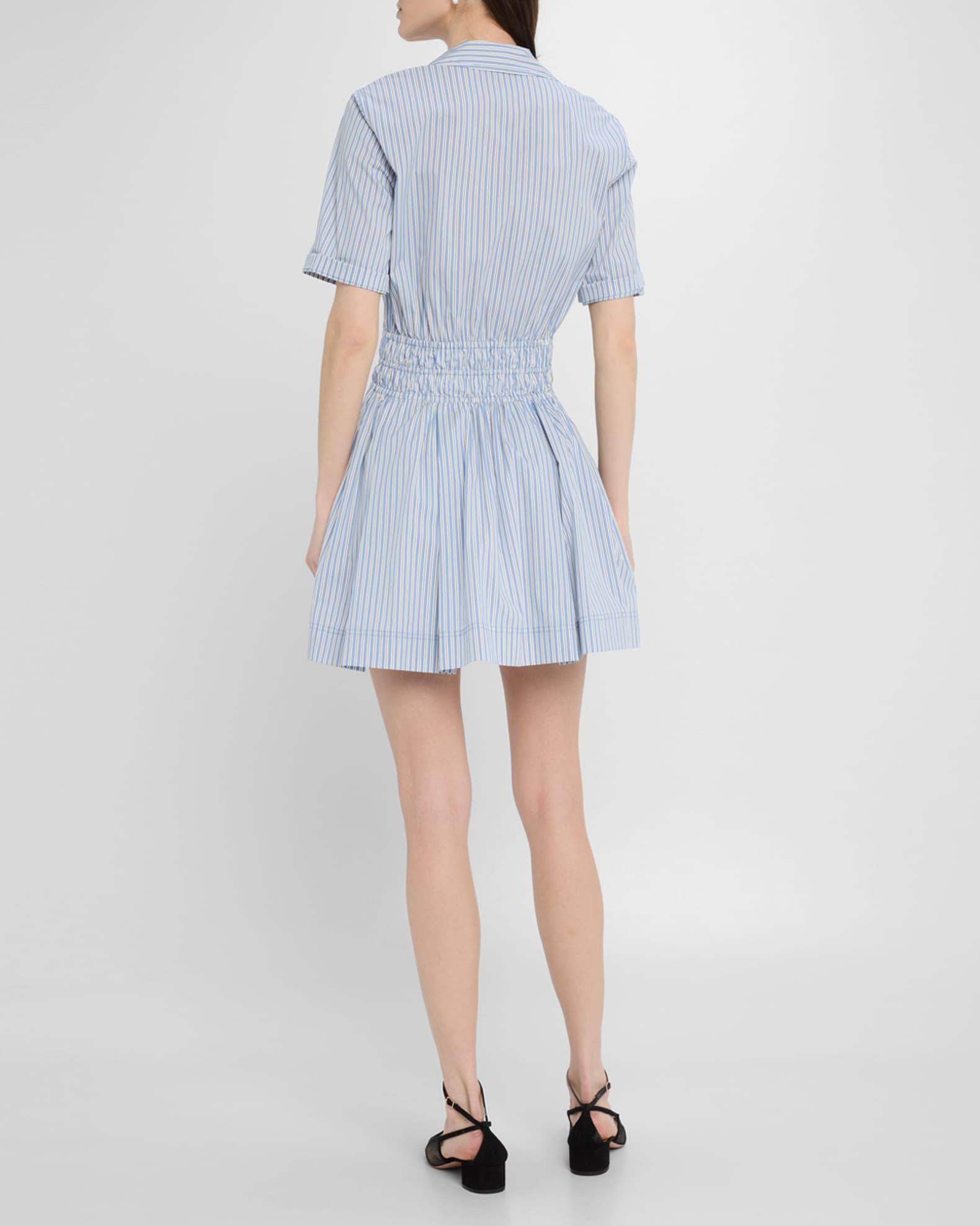 Susan Stripe Short-Sleeve Mini Dress Product Image