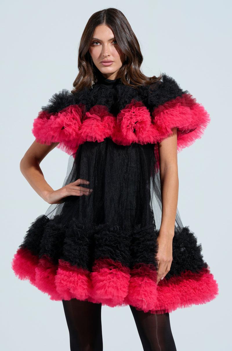 ONLY ME OMBRE TULLE MINI DRESS Product Image