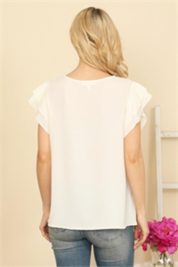Ruffle Sleeve Day to Night Top Product Image