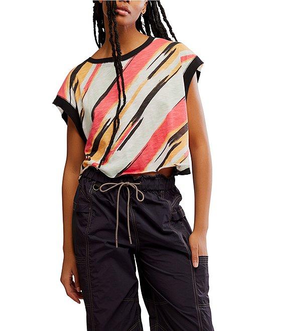 FP Movement Multi Print Crew Neck Short Sleeve My Time Tee Product Image