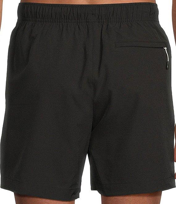 Caribbean Palmsway 6#double; Solid Swim Trunks Product Image