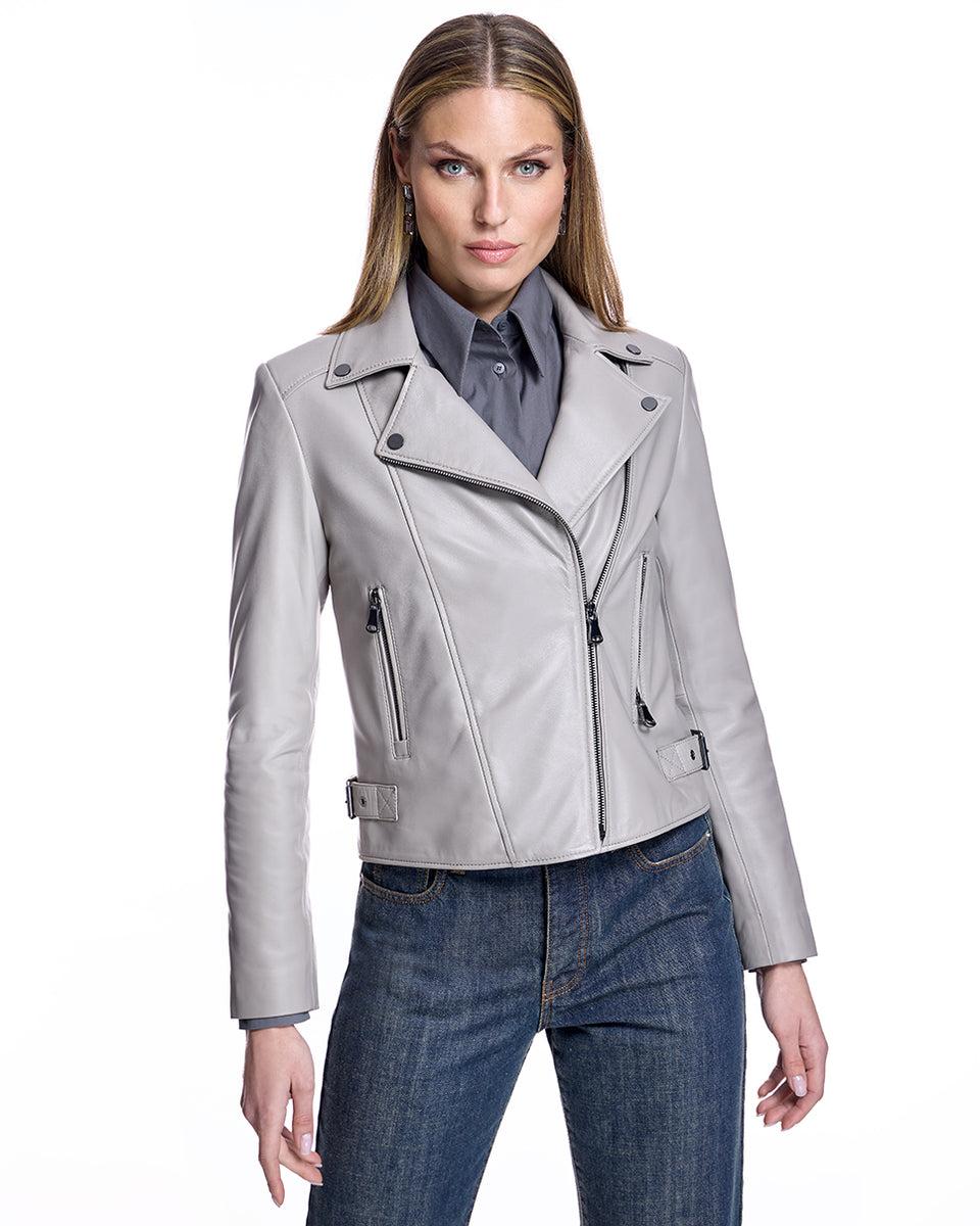 Leather Moto Jacket-Max Product Image