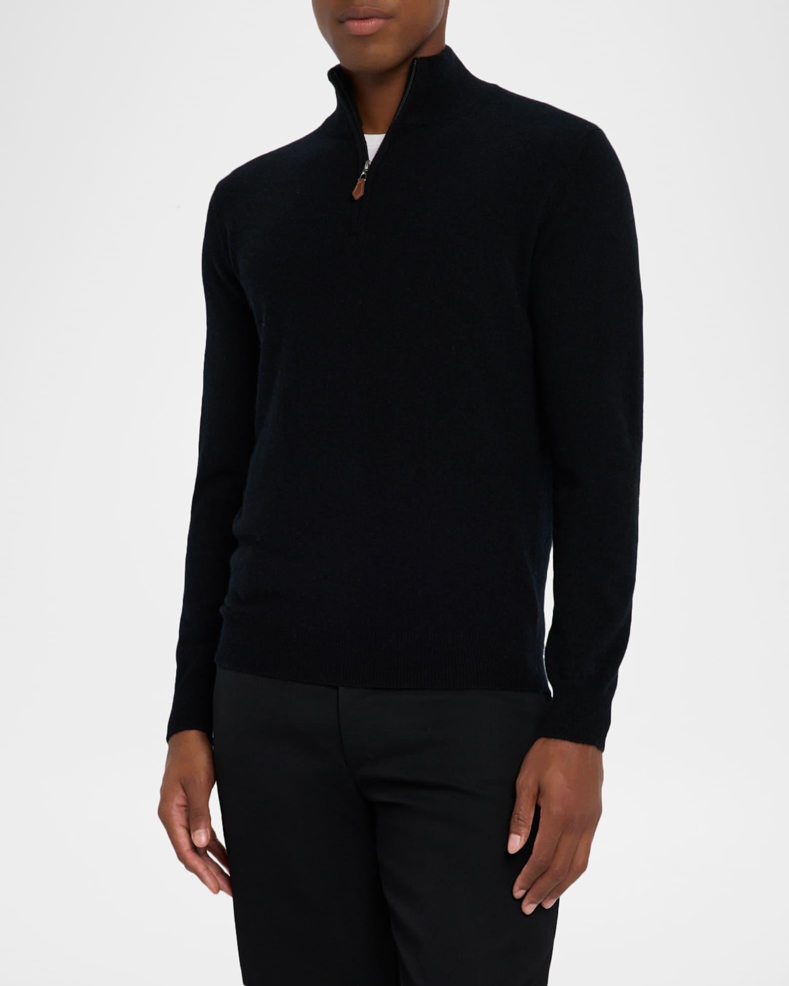 Men's Cashmere Quarter-Zip Sweater Product Image