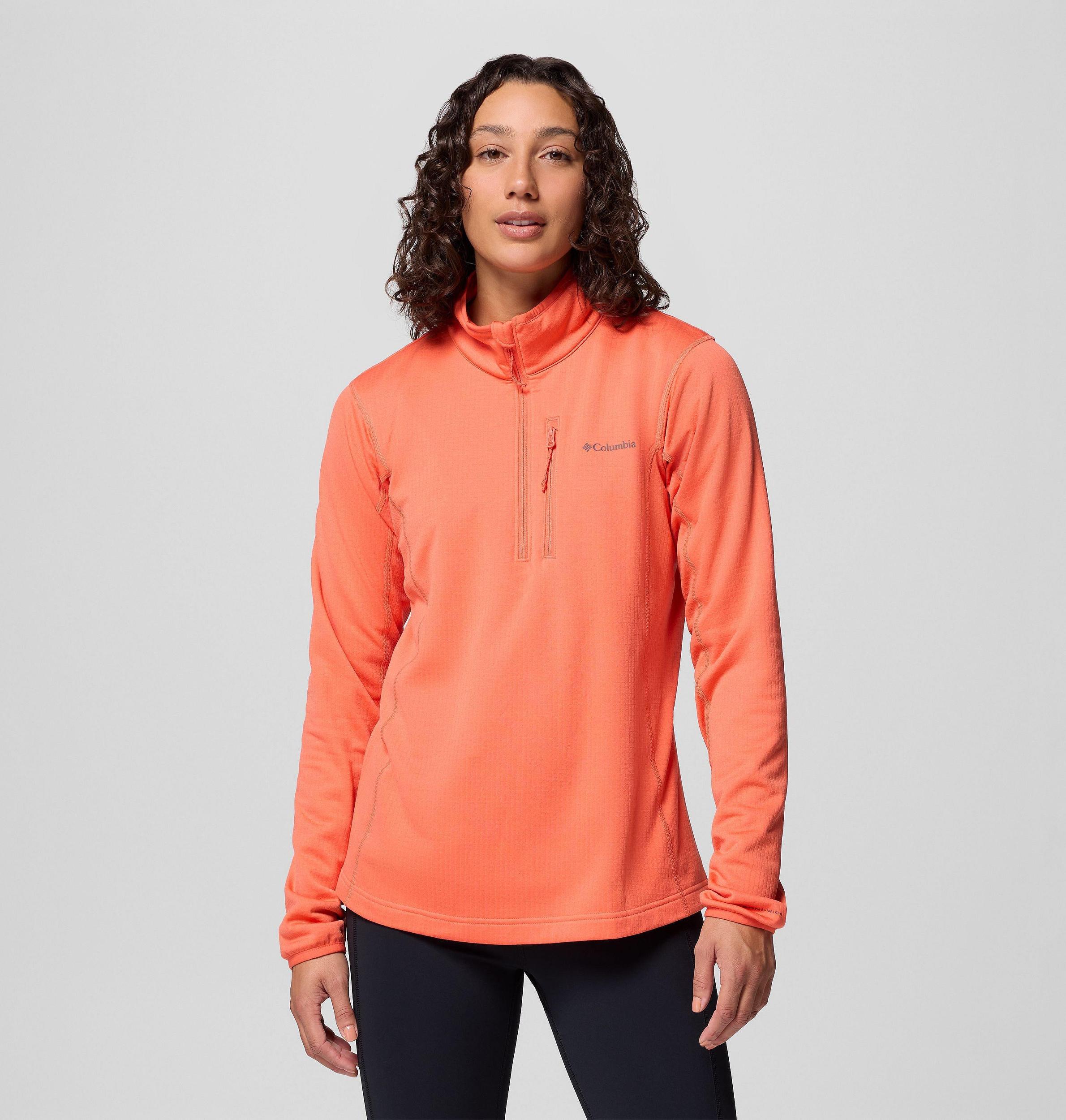 Columbia Womens Essential Hike Grid Fleece Half Zip Jacket- Product Image