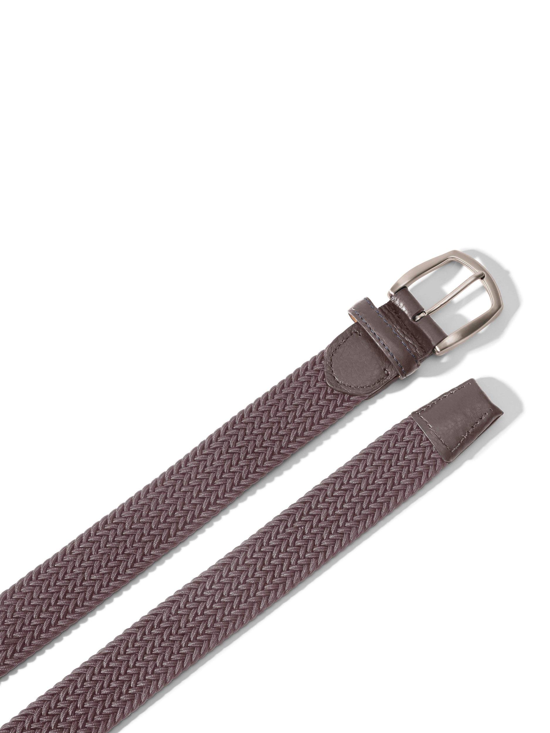 Stretch Woven Belt - Grey Male Product Image