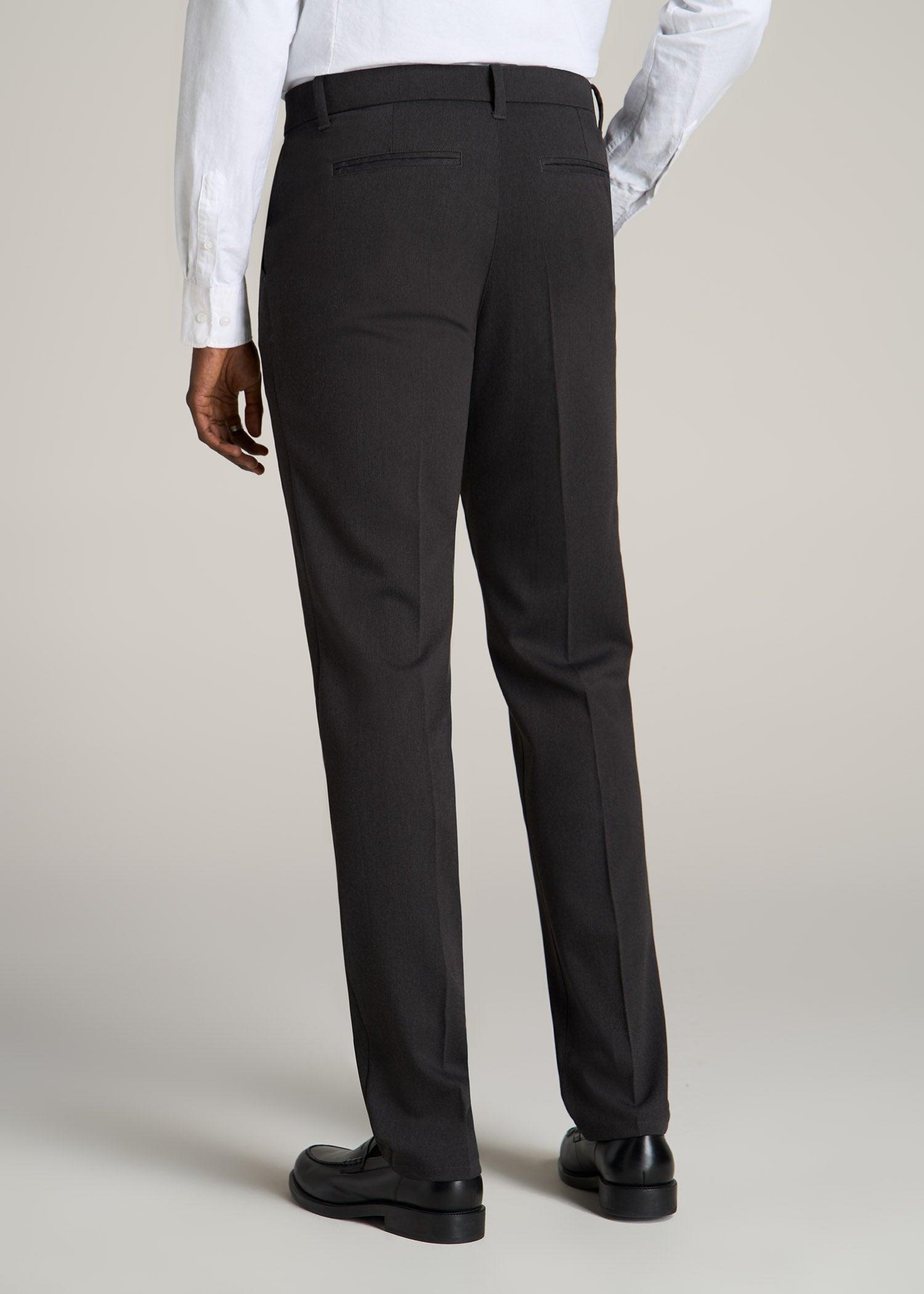 TAPERED-FIT Stretch Dress Pants for Tall Men in Black Male Product Image