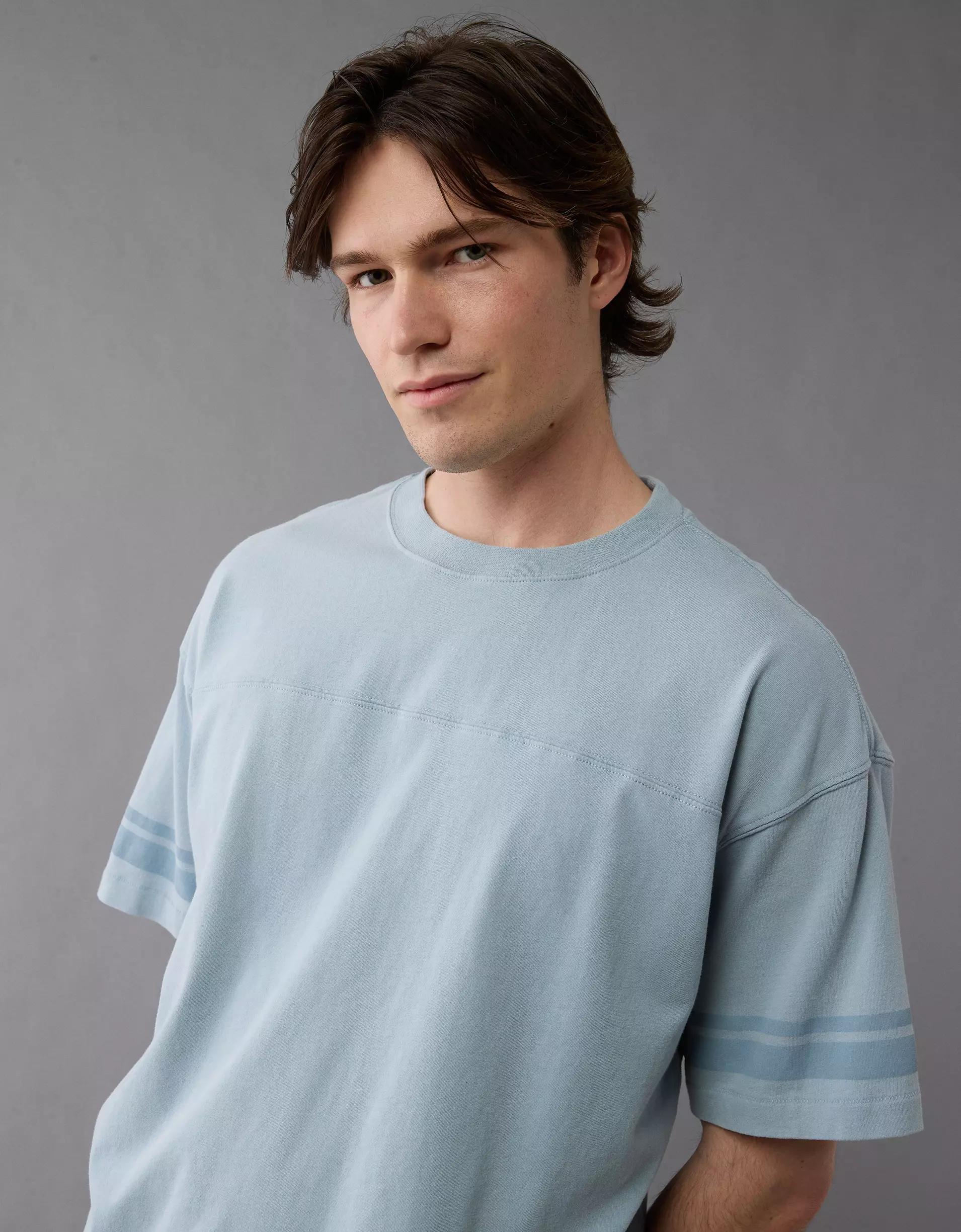 AE Boxy Sueded Football T-Shirt Product Image