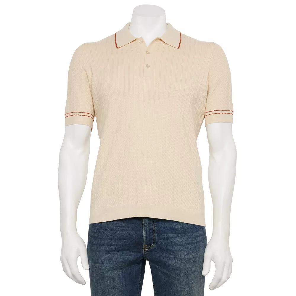 Men's Thomas Sterling Short Sleeve Sweater Polo Shirt,  Product Image