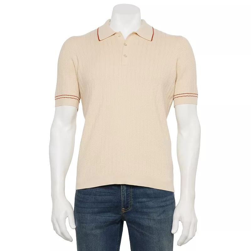 Men's Thomas Sterling Short Sleeve Sweater Polo Shirt,  Product Image