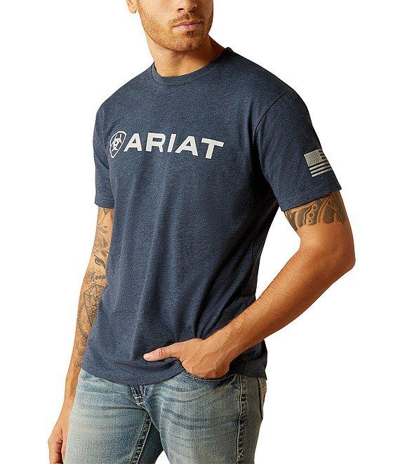 Ariat Shield Flag Short-Sleeve Logo Graphic T-Shirt Product Image