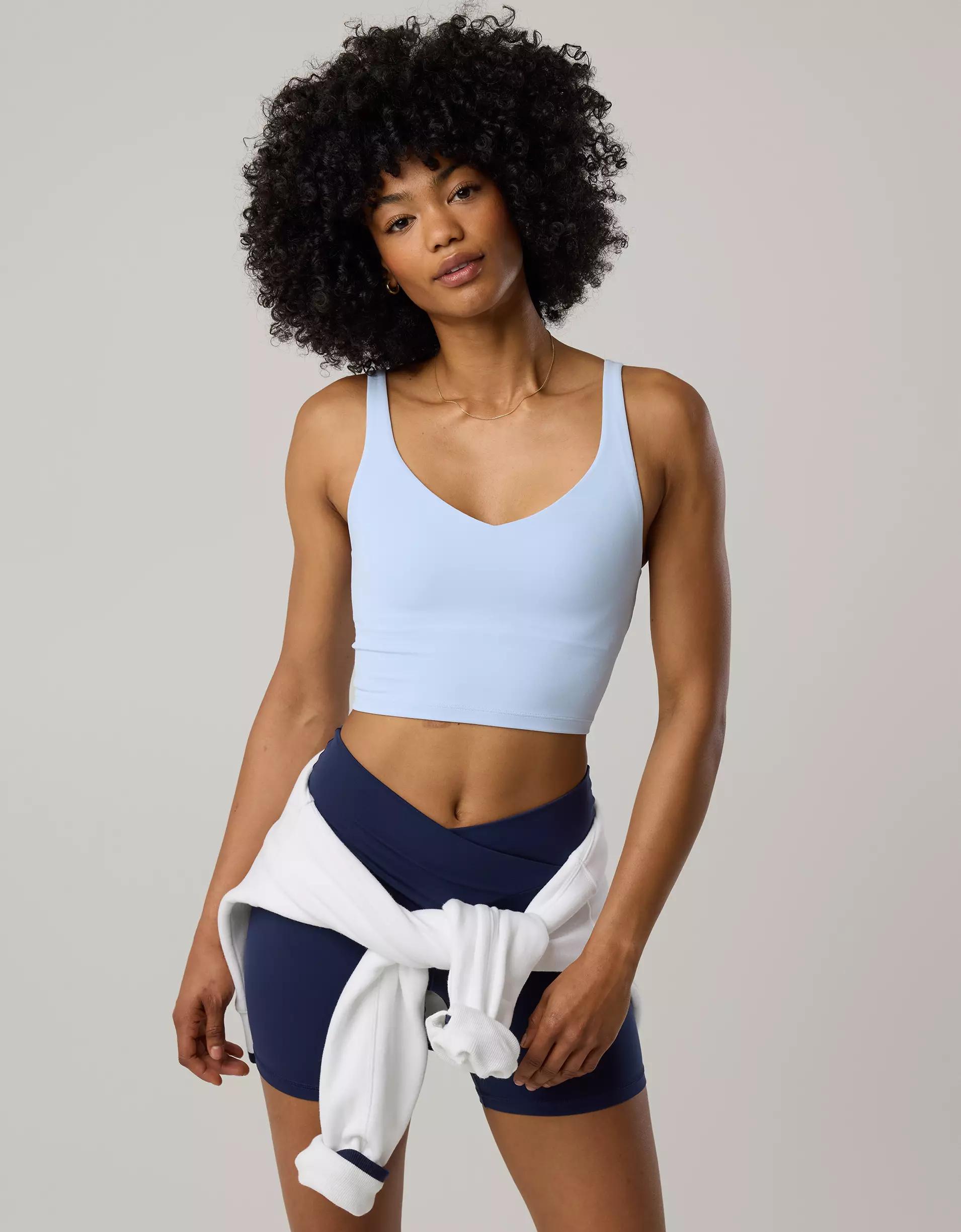 OFFLINE By Aerie Real Me Low Key Longline Sports Bra Product Image