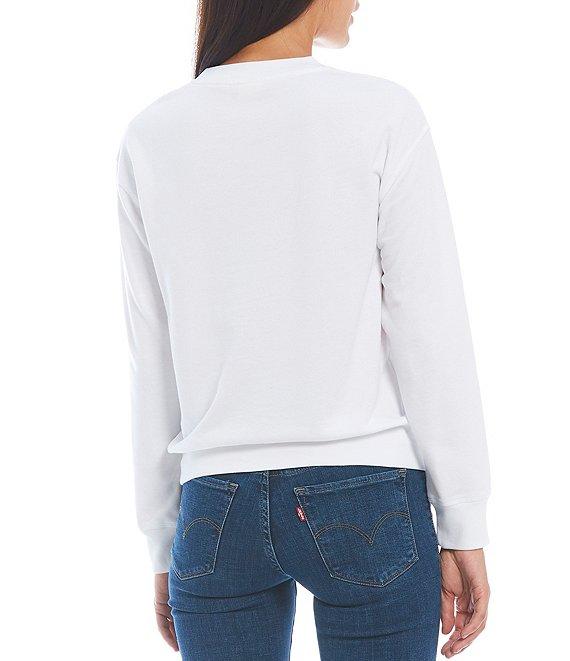 Levi's® Graphic Standard Crew Neck Long Sleeve Ribbed Hem Sweatshirt Product Image