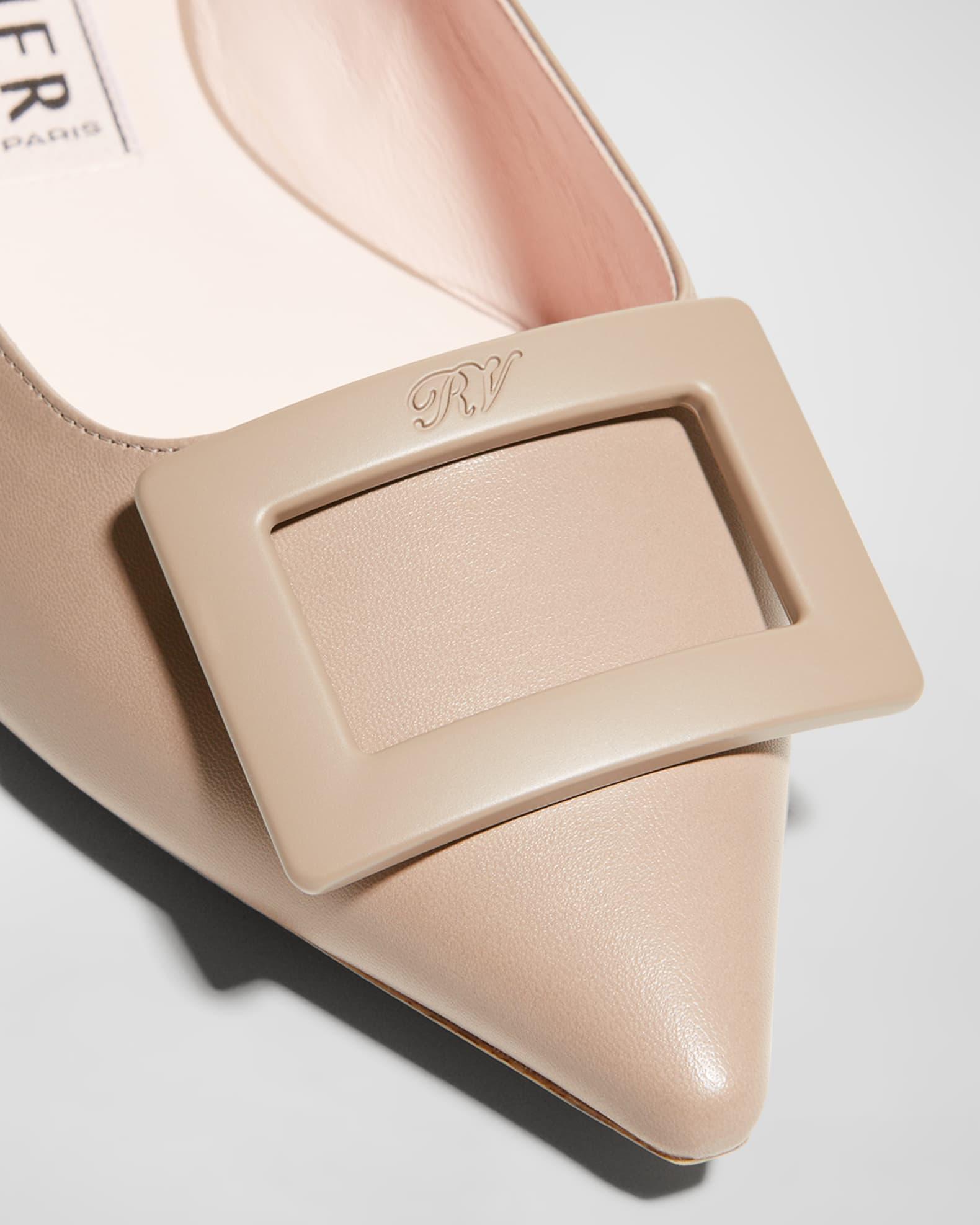 Gommettine Leather Buckle Ballerina Flats Product Image