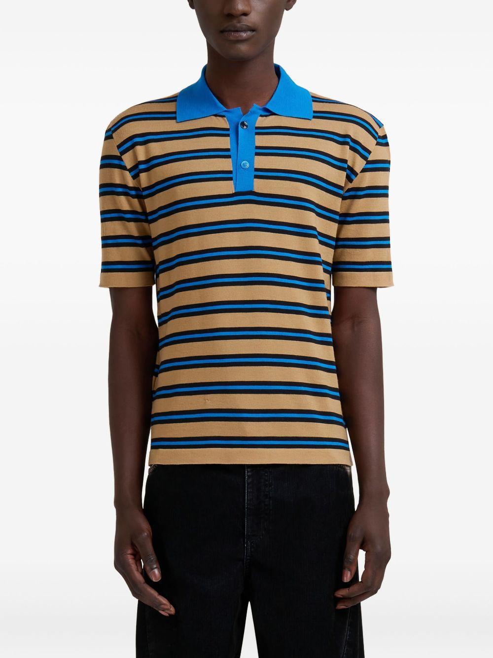 striped polo shirt Product Image