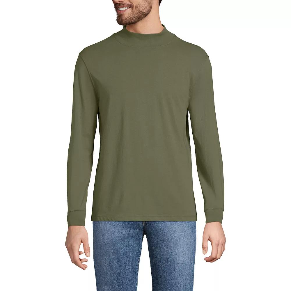 Men's Lands' End Super-T Mock Turtleneck,  Product Image