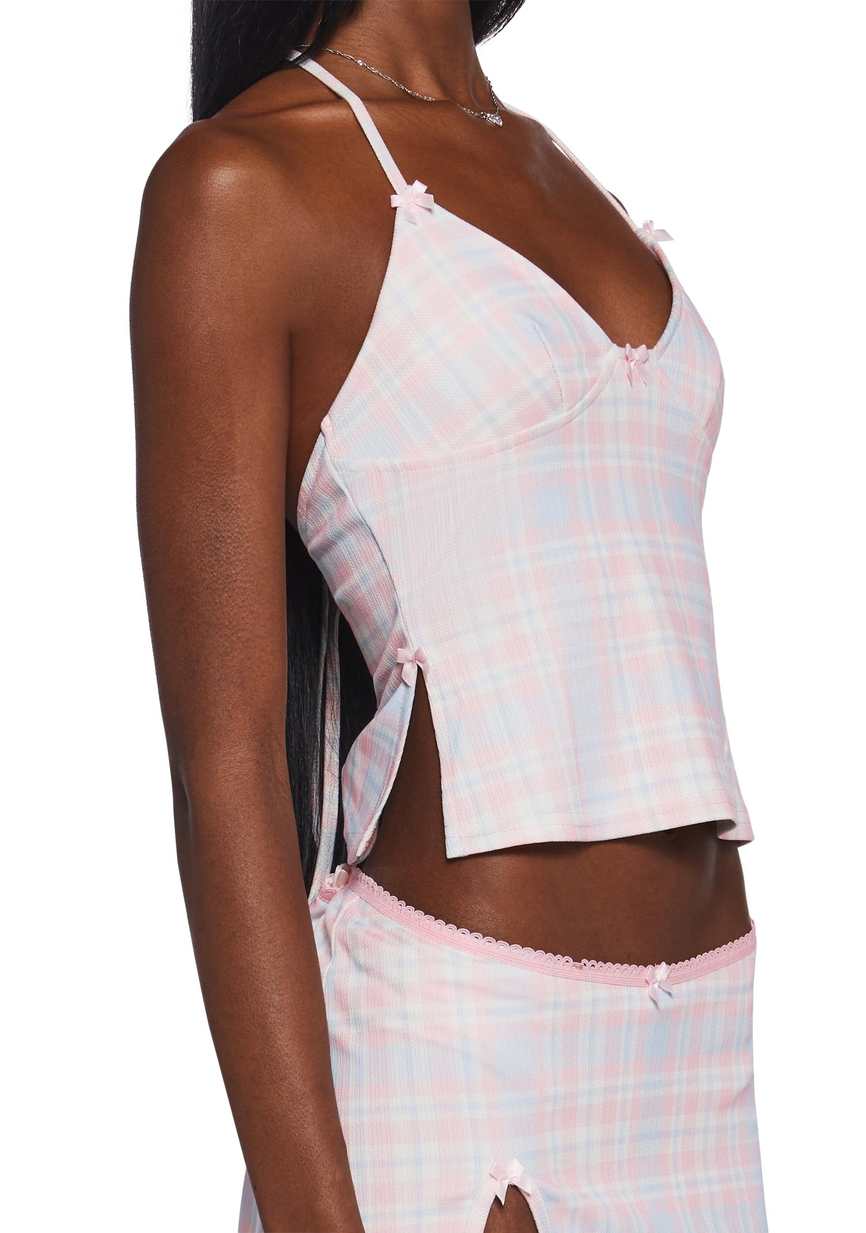 Womens Plaid Skirt Set - Multi Product Image