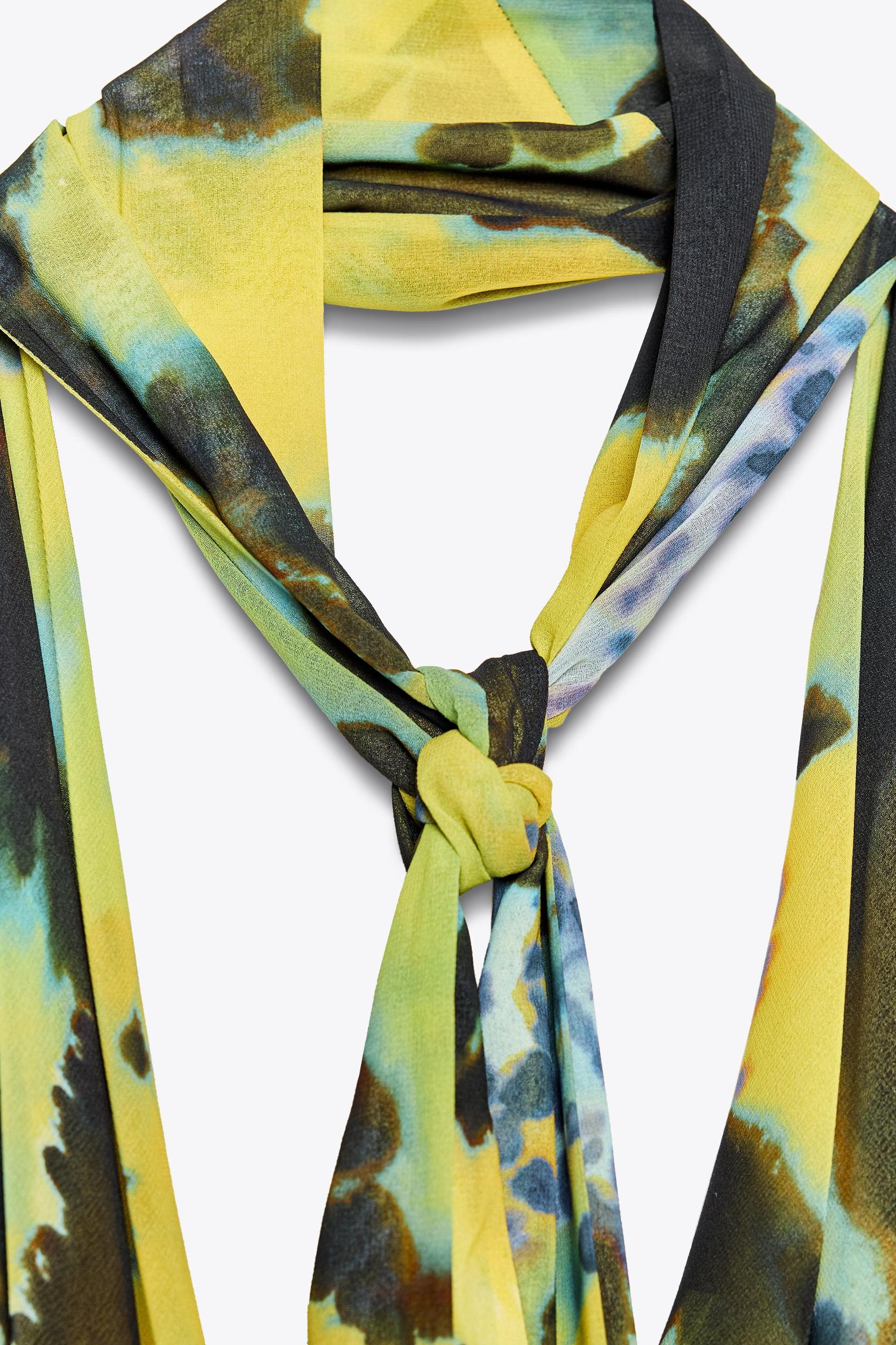 FOULARD PRINT LONG DRESS Product Image