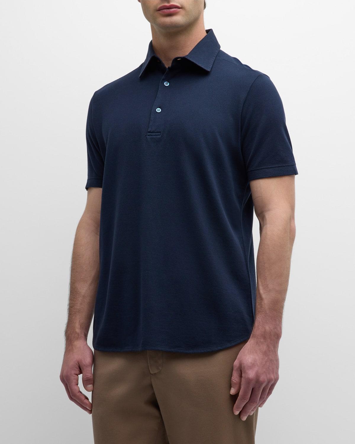 Men's Cotton Pique Polo Shirt Product Image
