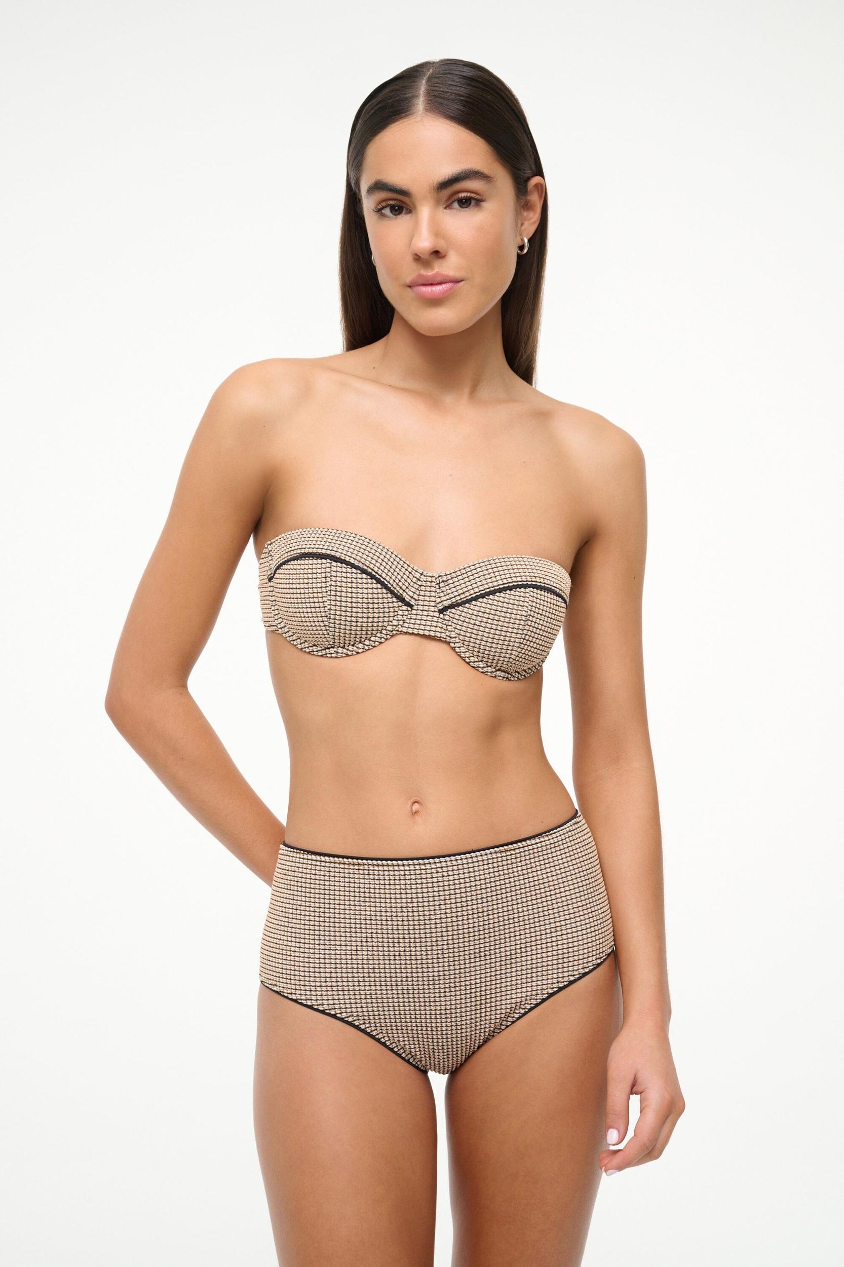 JO BALCONETTE BIKINI TOP | NATURAL PIQUE Product Image