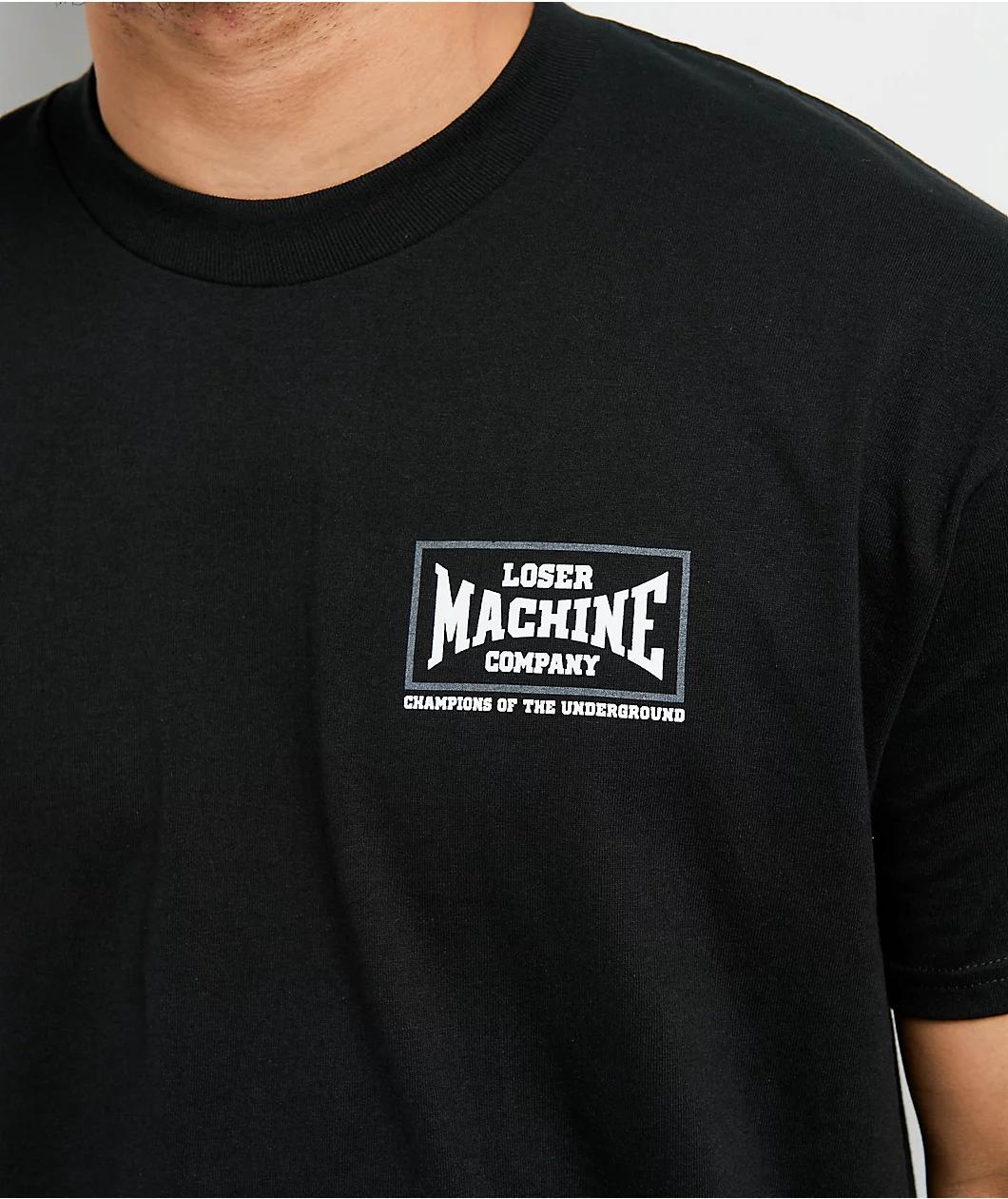 Loser Machine Tuff Ass Shit Stock Black T-Shirt Product Image